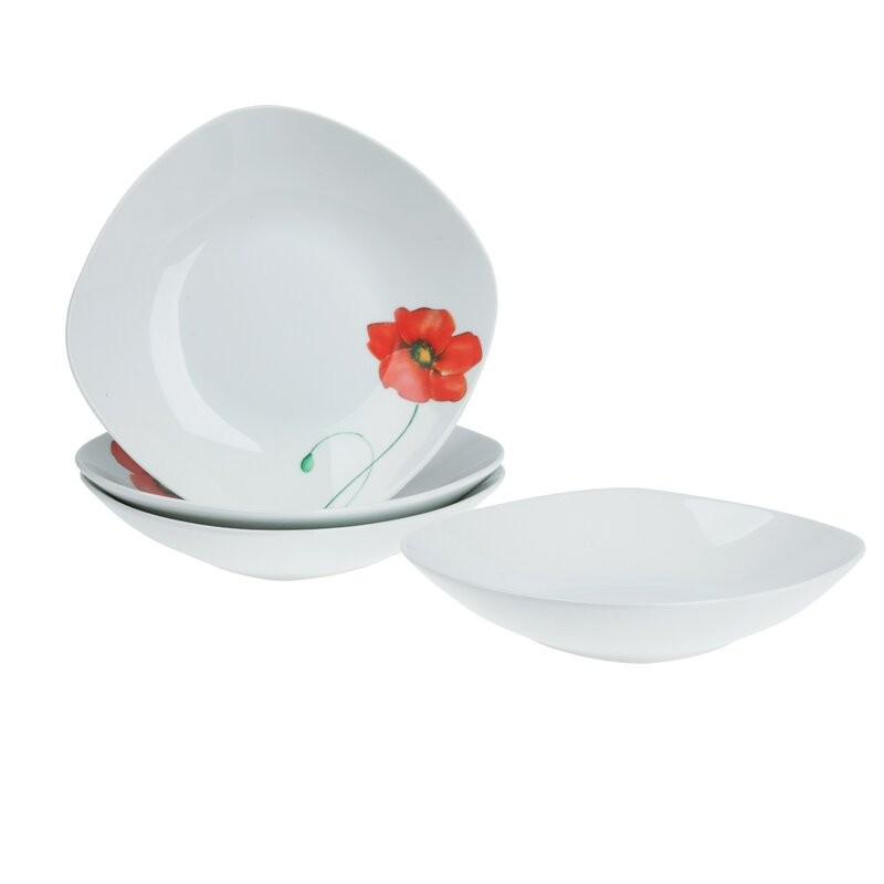 16 Piece Dinnerware Set Decal Ceramics