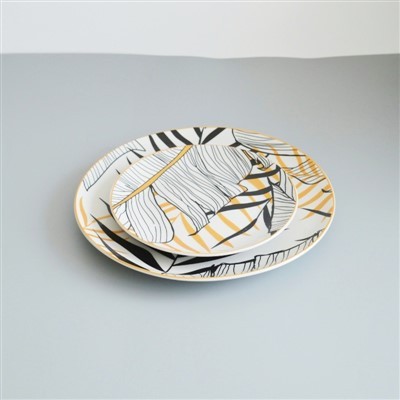 16PCS Tableware Set With Decal Fower