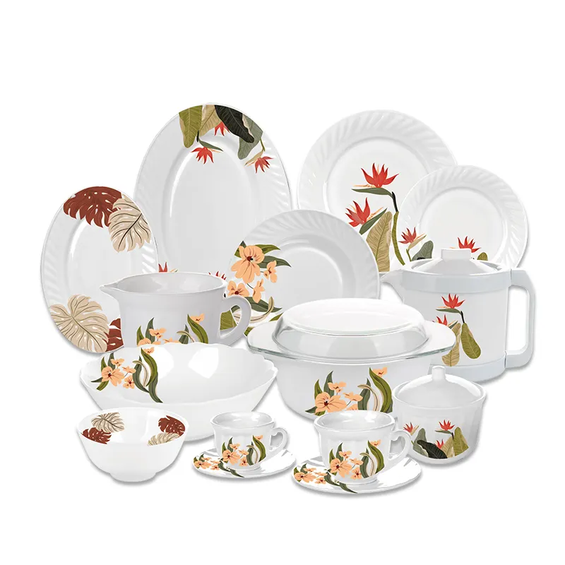 58pcs Opal Dinnerware Set