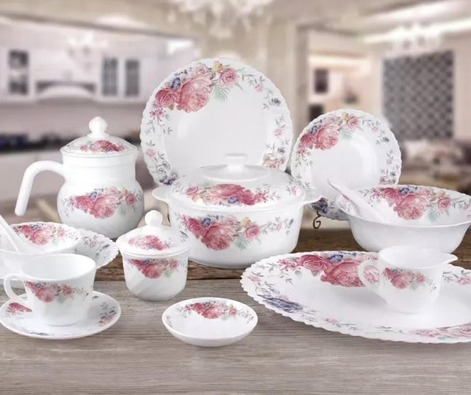 58pcs Opal Dinnerware Set