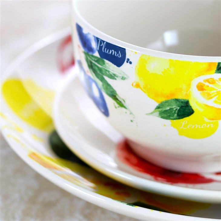 Applique Fruit Pattern Tableware Set
