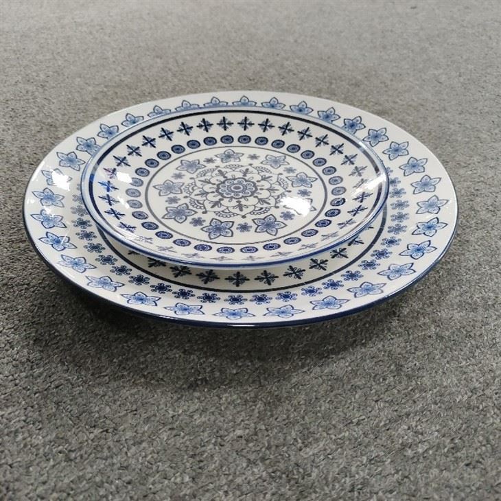 Blue Design Pattern Ceramic Set