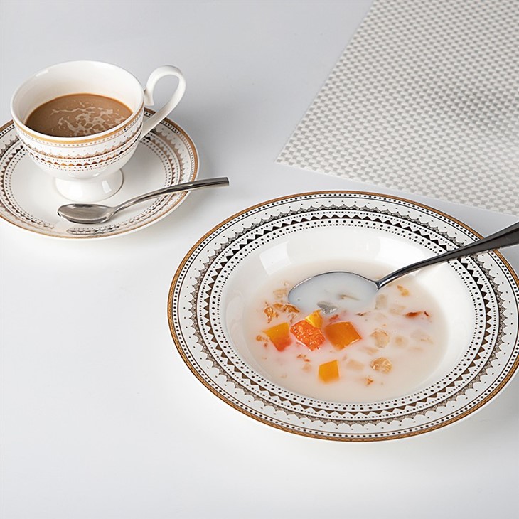 Bone China Tableware Set Luxury Fine