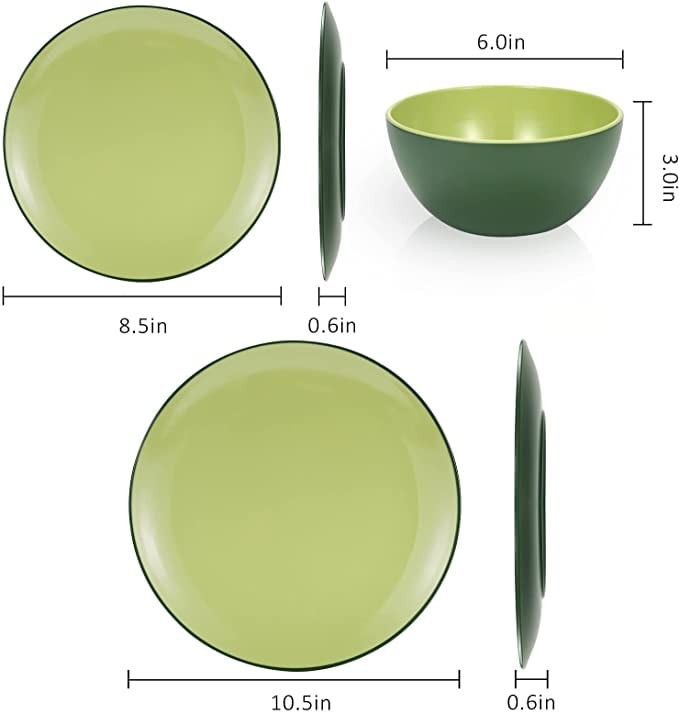 Color Glazed Ceramic Dinner Set