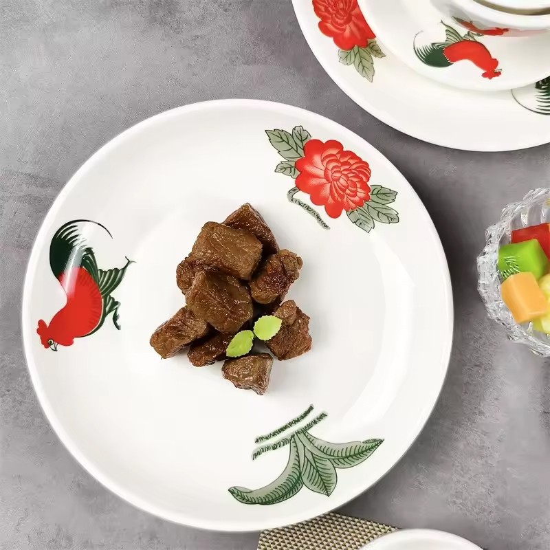 Cock Design Ceramic Dinnerware