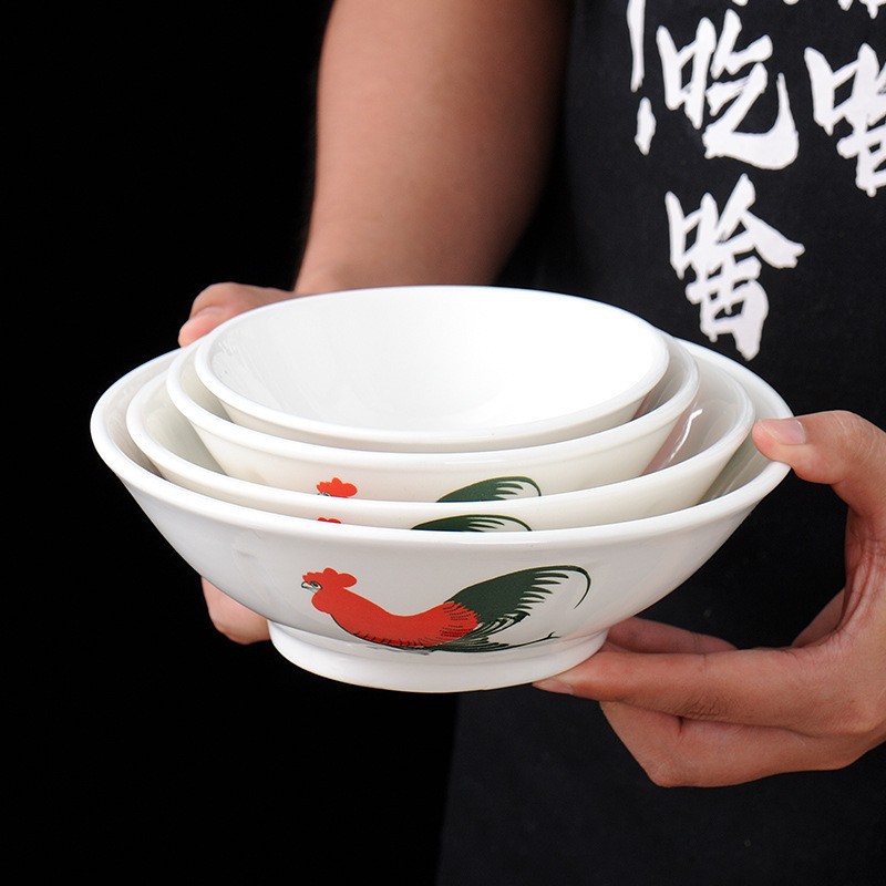 Cock Decal Ceramic Dinnerware