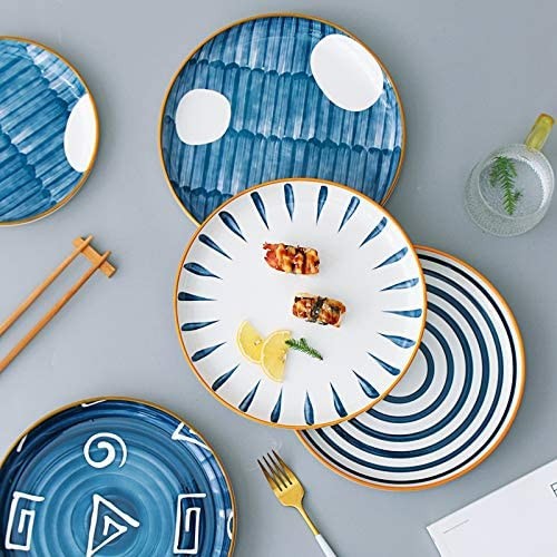 Color Ceramic Tableware Household Plate