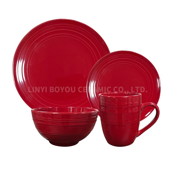 Color Glazed Dinner Set