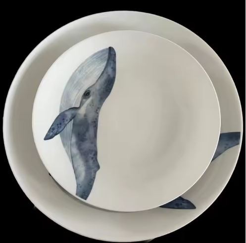 Decal Ceramic Dinner For Kitchen Home Use