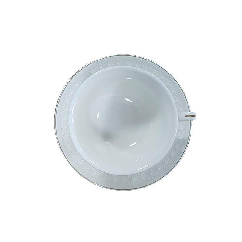 Embossed Gold Thread Coffee Mug Set