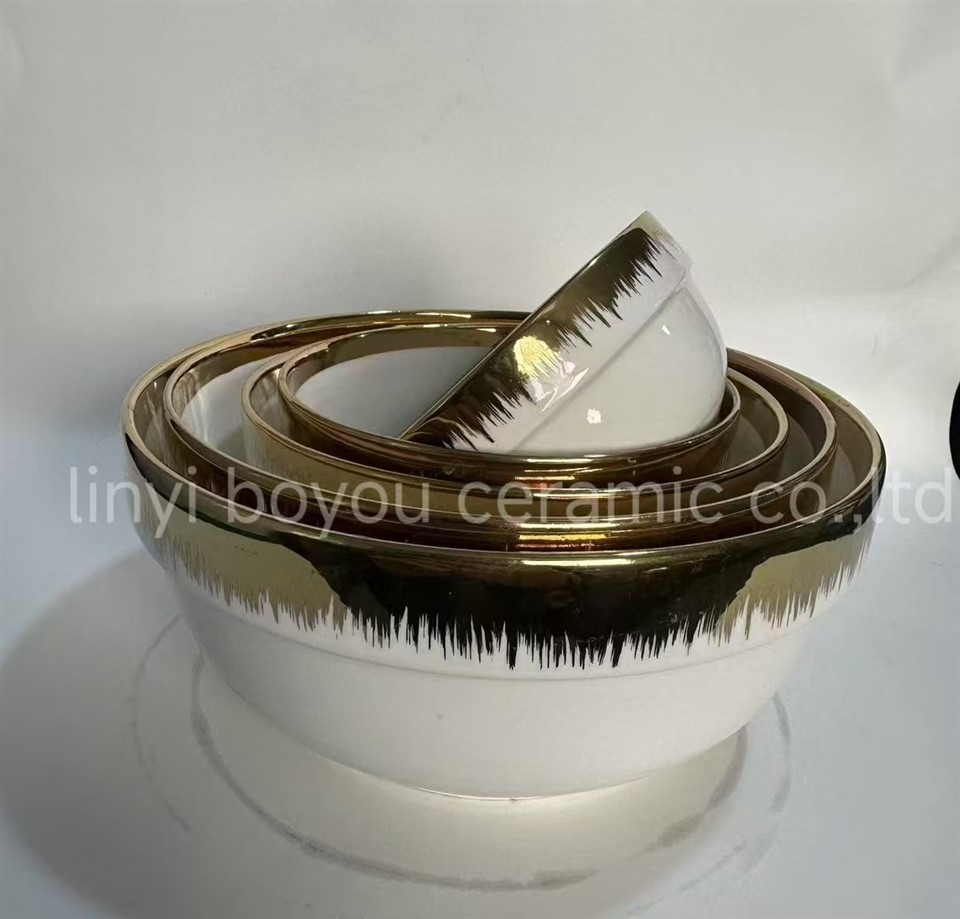 Golden Flower Desugn Plate