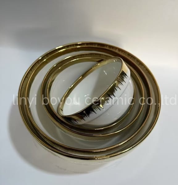 Golden Flower Desugn Plate