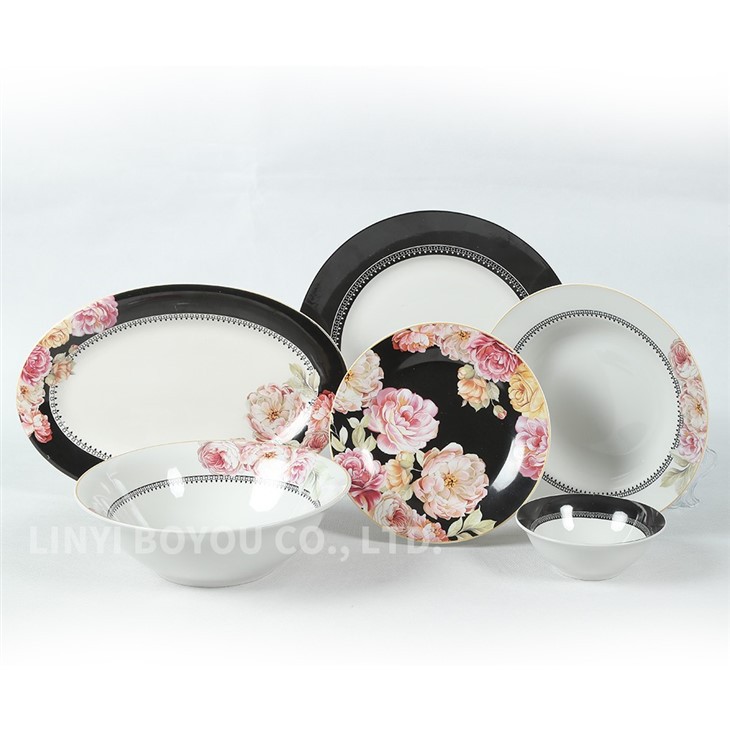 26pcs Decal Dinnerware Set