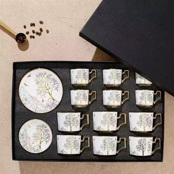 Luxury Tableware Coffee Cup Color Box Packing