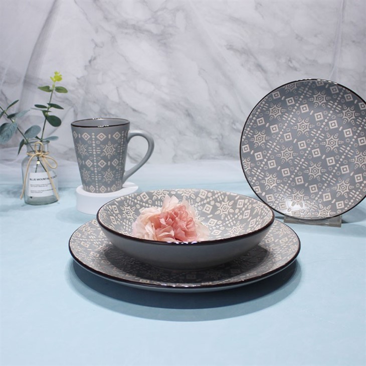 Nordic 16pcs Porcelain Stoneware Dinnerware Sets