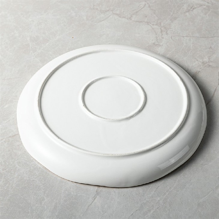 Nordic Ceramic Gold Rim Pink Dinner Plate