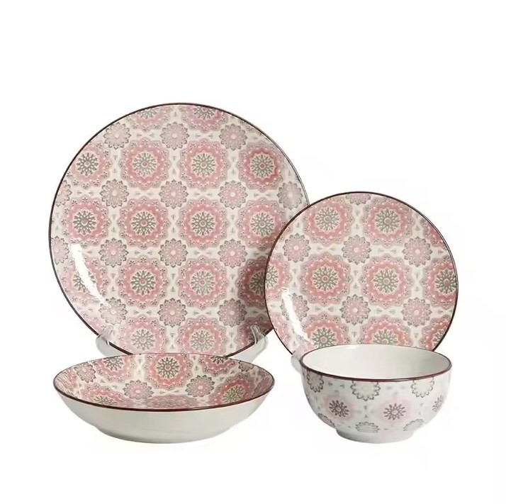 Pad Printing Ceramic Dinnerware Set