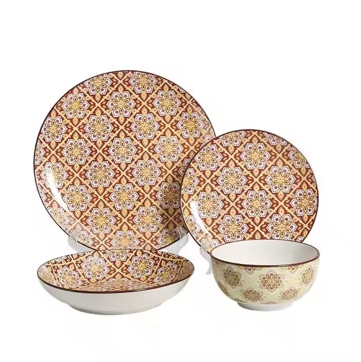 Pad Printing Ceramic Dinnerware Set