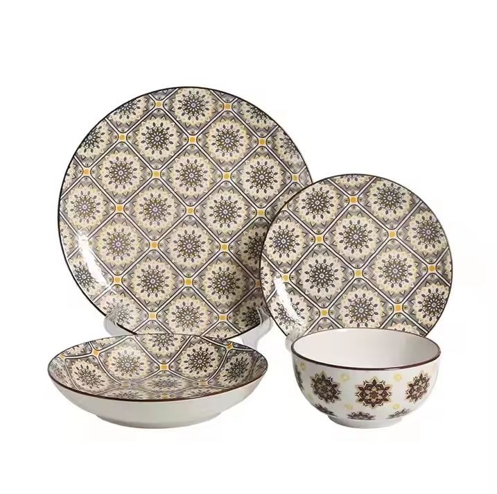 Placă de cină ceramică în stil modern cu ridicata