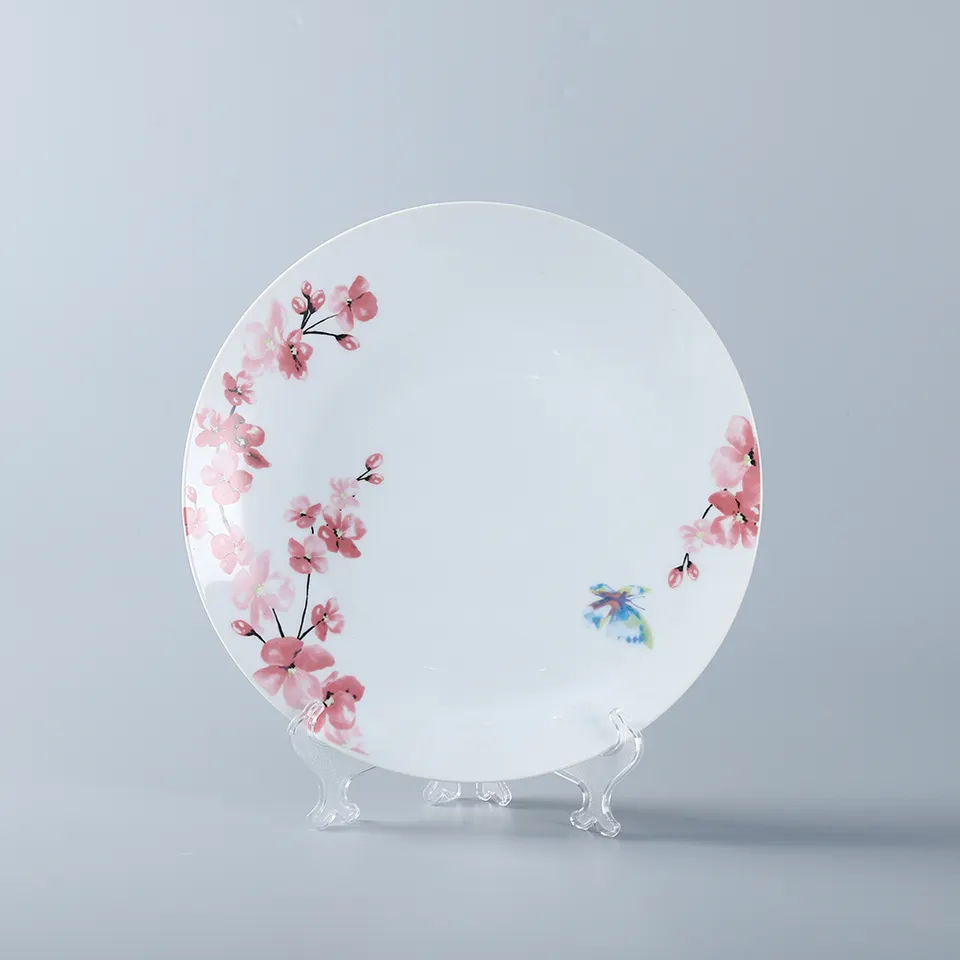 Decal Flower Cramic Porcelain Dinnerware Set