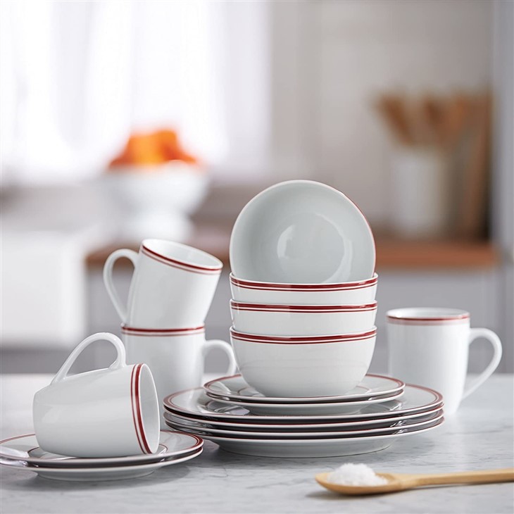 Red Striped Cutlery Set