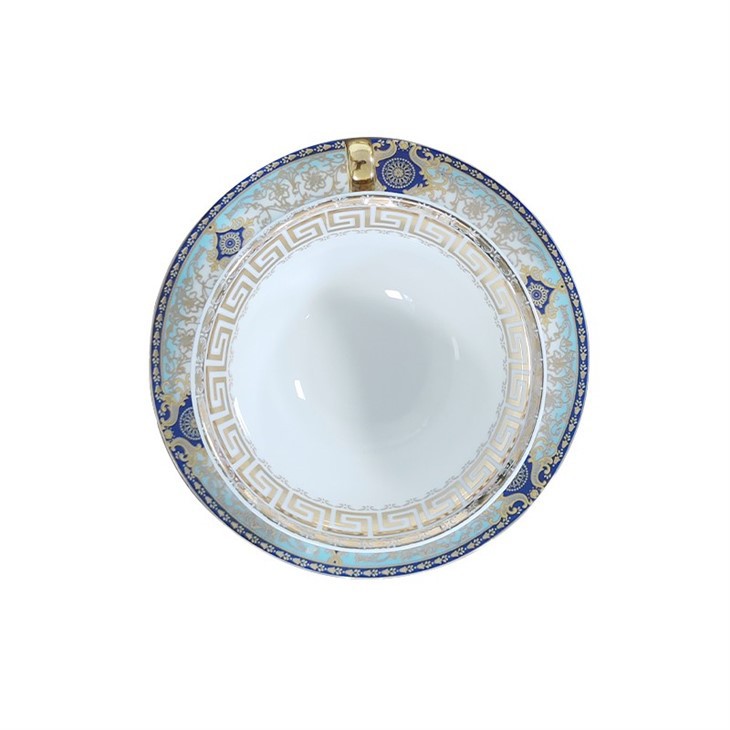 Round Ceramic Handle & Inner Color Mug