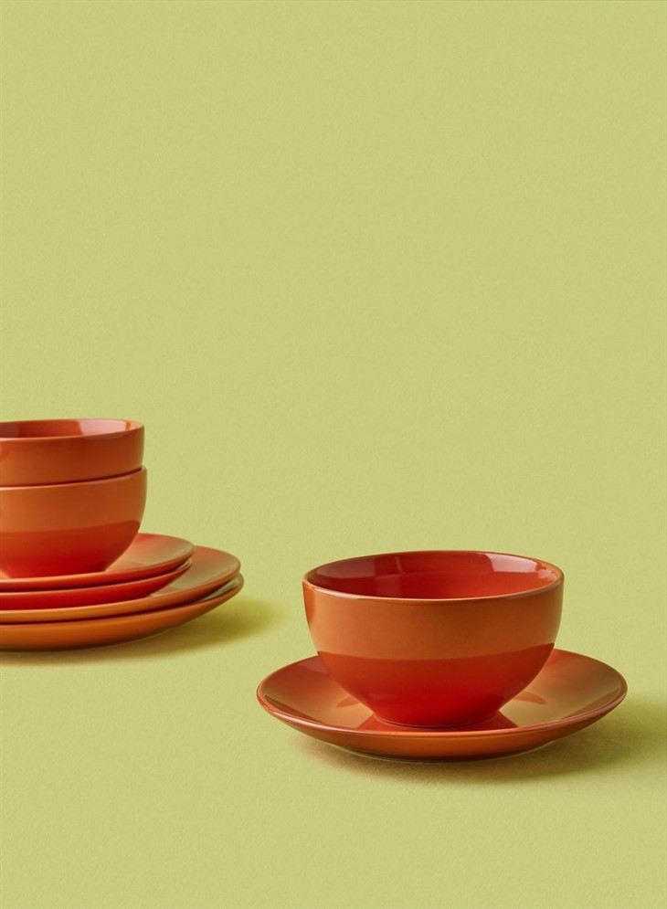 Stoneware Plate Dishes Bowls Piece Dinner Set