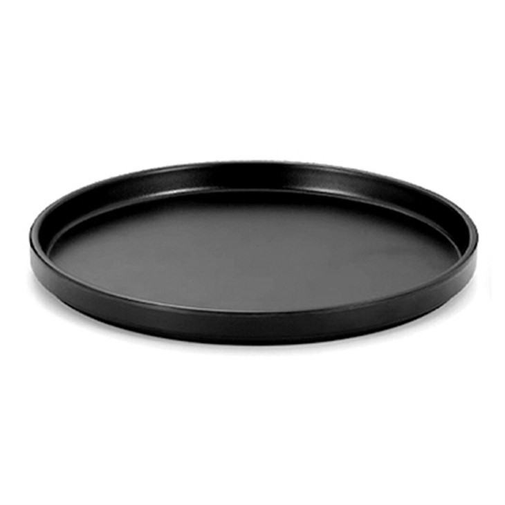 Wholesale Custom Restaurant Black Round Plate